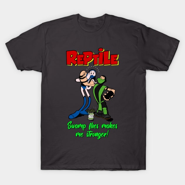 Popeye Kombat - Reptile T-Shirt by maikeandre